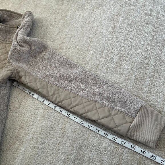 Abercrombie & Fitch Sherpa Fleece Half Snap Pullover Jacket Top S - Picture 7 of 10